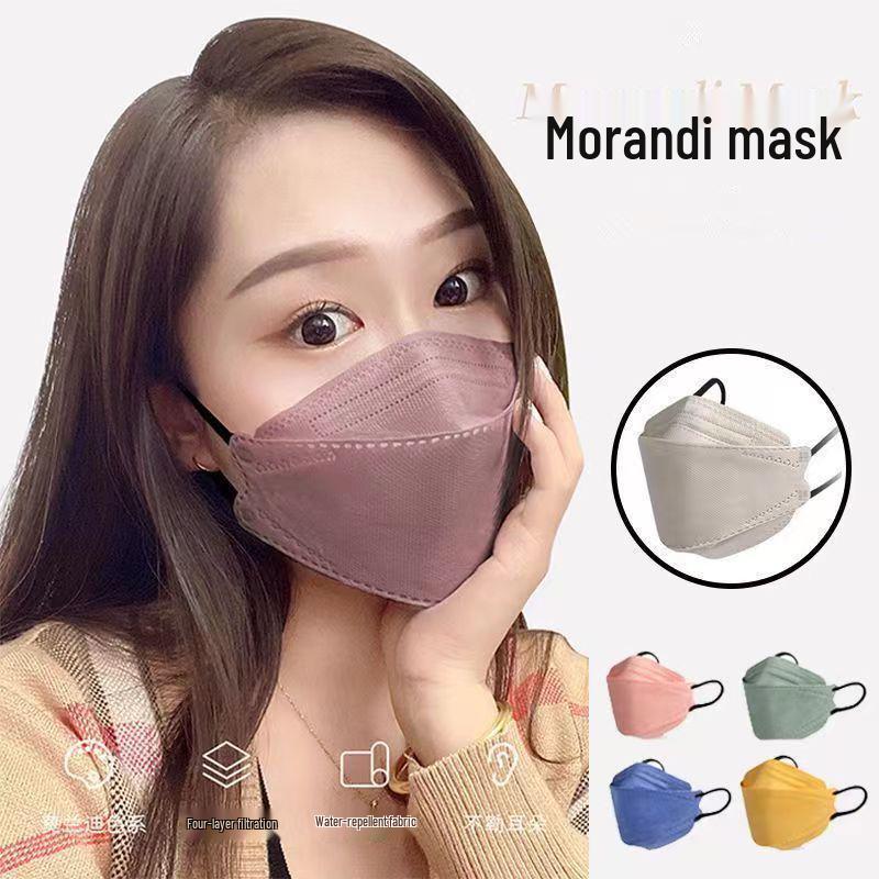 KF94 Colored Adult Mask - Fish-mouth Design, Smoke/Dust/Smog Protection, Disposable