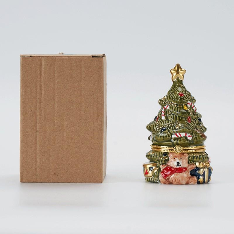 Festive Bear Tree Scented Diffuser Stones Non-Flame Aromatherapy Home Decor Gift Women Friends Graduation