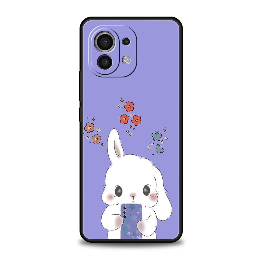 

Чехол для телефона для Xiaomi Mi 15 14 14T 13T 12T Pro 12 13 11 Lite 5G 11T X6 X5 Pro Мягкий ТПУ Чехол Милый Разноцветный Кролик Poco X5 Pro