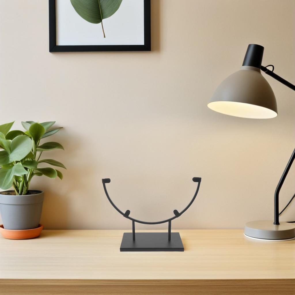 10 Inch Round Metal Display Stand Small Tabletop Frame Holder Stand for Photos Pictures Decorative Plates Home Office Desk