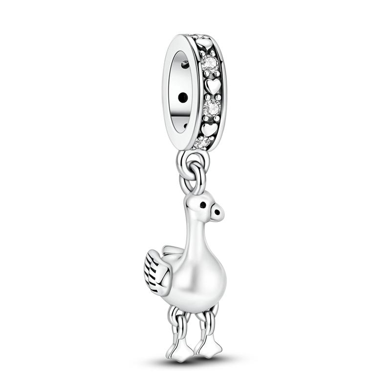 925 Silver Welcome To Colorless And Minimalist World Skull Charms Bead For Women Fit Bracelet DIY Jewelry Gift