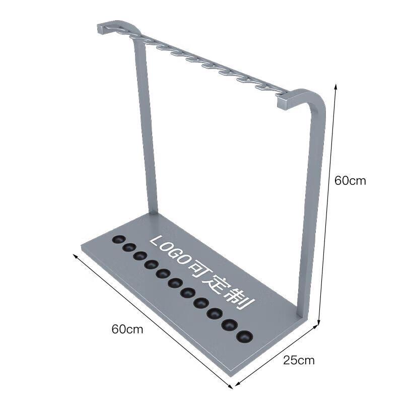 11-Cue Standing Billiard Cue Rack