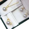 Princess Diana-Inspired Freshwater Pearl Necklace Set - Three-Piece Elegant Pearl Jewelry for Women