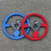 JDM 14Inch 350mm Car Rally Sports Steering Wheel Red/Blue Suede Leather Racing Steering Wheels