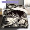 Cartoon Pattern Bedding Quilt Set Quilt Cover Pillowcase Home Decoration Birthday Gift (1 * duvet cover + 2 * pillowcase, without core)
