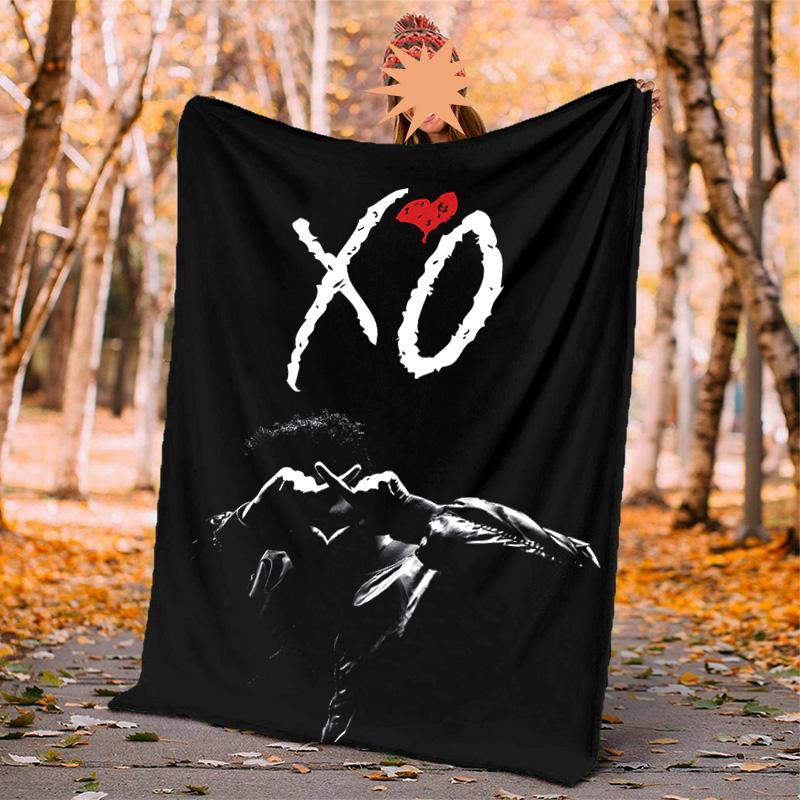 Weeknd Flannel Blanket Soft Warm All-Season Throw, Design for Camping, Car Travel, Hiking Sofa, Bed, Office Perfect Gift for Parties