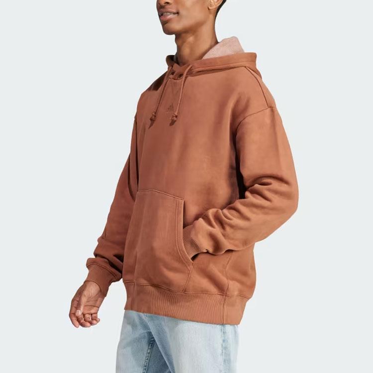 adidas Sweatshirts Men's Brown Hooded Moderate Regular IJ6928