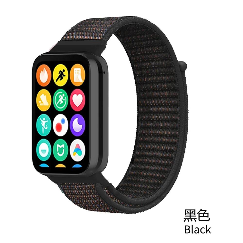 Nylon Loop Strap for Xiaomi Mi Band 9/8 Pro Bracelet AccessoriesCorrea for Redmi Watch 5/4 Belt Smartwatch Replacement Wristband