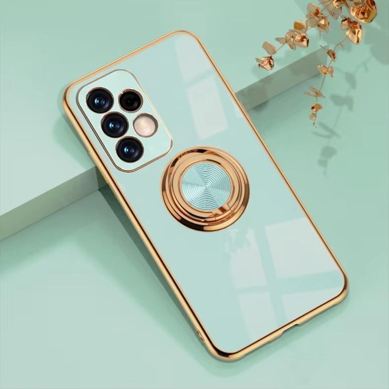 

Luxury Plating Magnetic 360°Ring Holder Phone Case For Samsung Galaxy A07 A17 A56 A36 A16 A55 A35 A15 A54 A34 A53 A52 Back Cover Galaxy A17