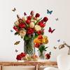 3D Simulation Vase Bedroom Room Wall Stickers Decal Home Living Room Decoration