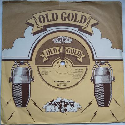 7inch Record EARLS / BILLY BLAND - Remember Then / Let The Little Girl LIG9019 Lightning Recor 1979 UK Rock Used