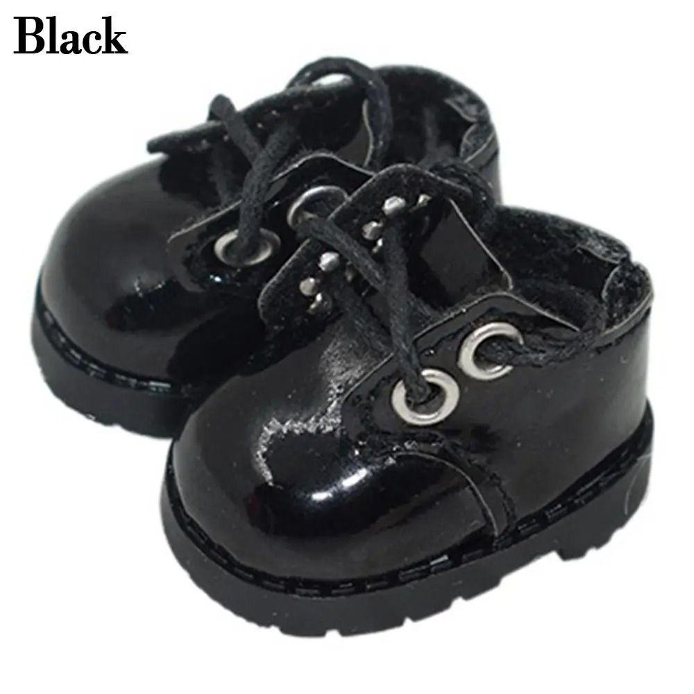 Shoes Doll PU Leather Boots Lightweight DIY Casual Wear Shoes 10cm Cotton Doll Shoes  Kids Gifts