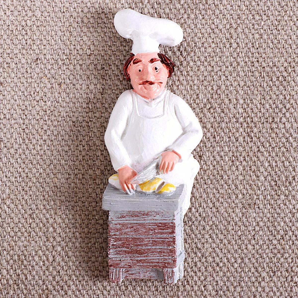 

Creative Home Cook 3D Decorative Chef Fridge Magnets Note Holder Message Sticker Board Stickers Chopping