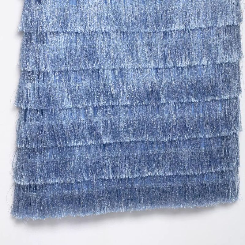 Araltay New Arrival Fashion Style Women's Clothing Fashion All-Match Minimalist Tassel Short Sling Dress 8351046