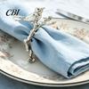 Tree Branch Napkin Ring Ring, Vintage & Bird Design with Gold Finish, Open-End Holder for Plated Cloth Linen Dinner Napkins, Wedding Banquet