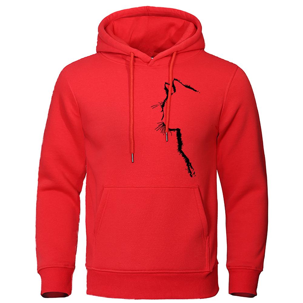 Männer Und Frauen Lange Ärmel Gedruckt Coole Katze Tier Sweatshirts Herbst Sportswear Streetwear Übergroßen