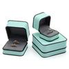 Black Edge Flap Jewelry Packaging Boxes Round Corner Bracelet Storage Boxes  Engagement