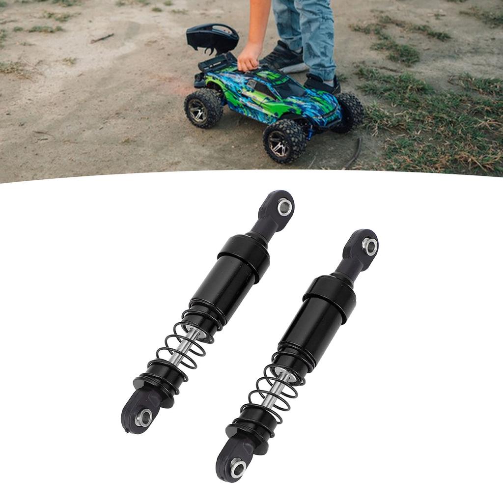 RC Car Oil Shock Absorber Lightweight Aluminum Alloy Water Resistant 75mm RC Car Dampers for SCX10 1/10 RC Car Black