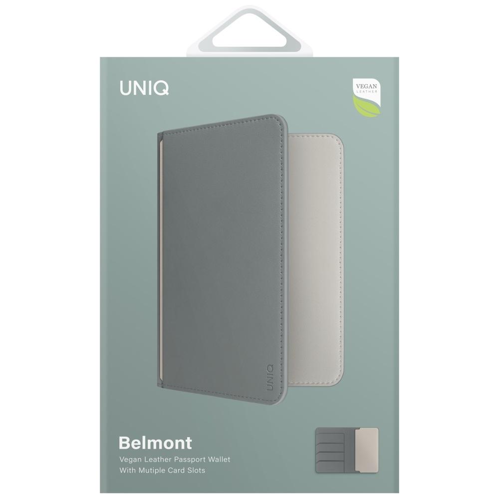Etui do paszportu UNIQ Belmont blokada RFID Zielone