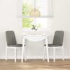 VidaXL Chaises à manger coussins 2 pcs blanc bois massif caoutchouc, chaise à dîner, chaise, chaise de salon, chaises à 4102446