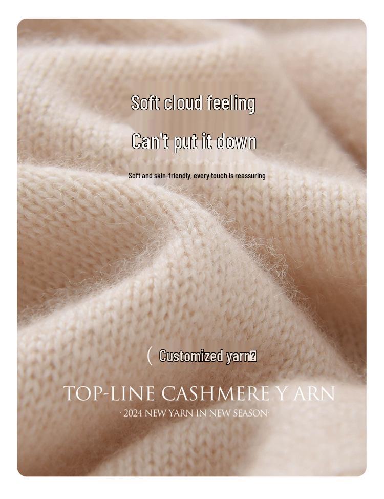 Women's Hooded Cashmere Sweater: Loose Knitwear Top for Autumn/Winter