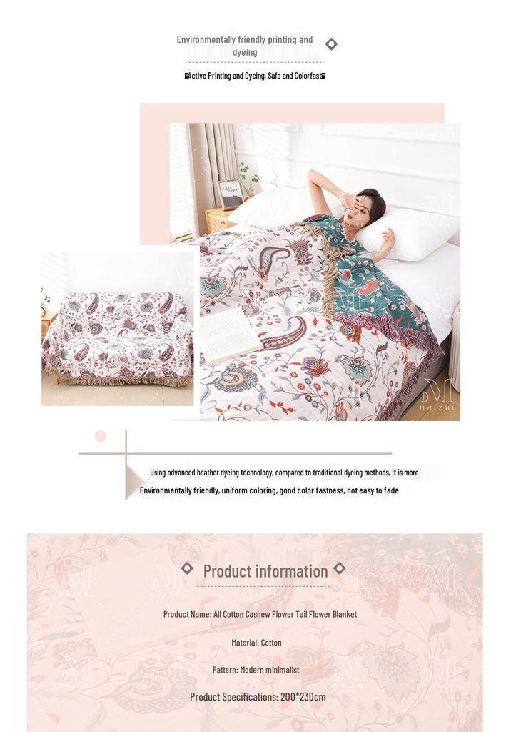 Pure Cotton Gauze Blanket - Four Seasons Nap & Air Conditioning Use