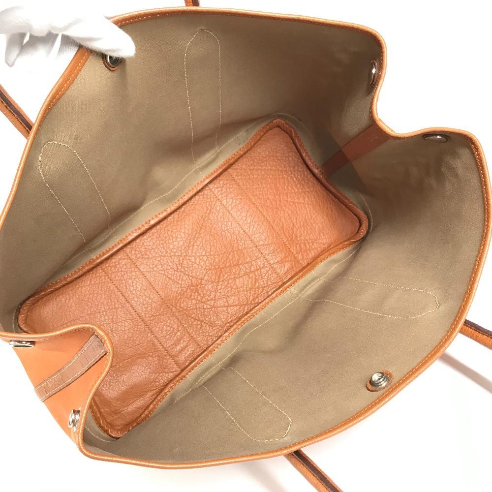 Hermes Gartenparty 36 PM Handtasche Umhängetasche Tragetasche Negonda / Canvas Orange