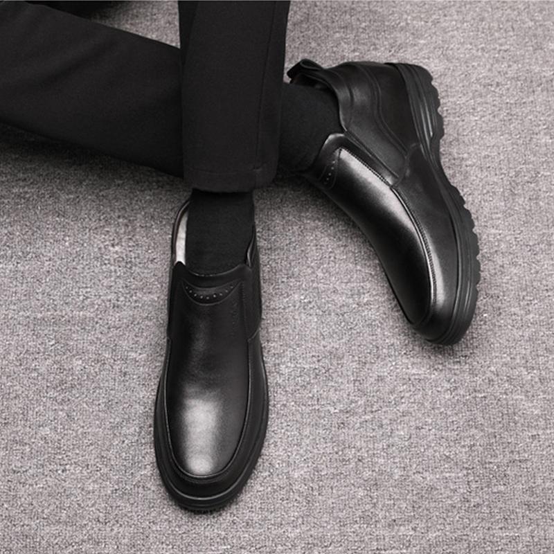 Обувь для мужчин зимняя новая мода универсальная хлопковая обувь мужская плюшевая теплая — фото 6