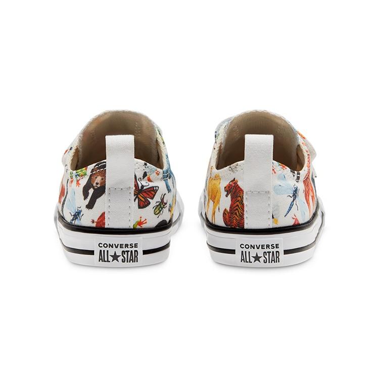 (TD) Converse Chuck Taylor All Star 2v Little White/Multi Baby 768463C