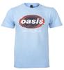 Official Oasis T Shirt Definitely Maybe Union Jack Oval  New Blue