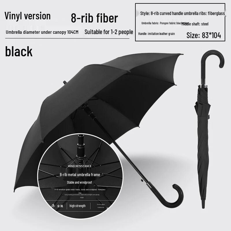 Large Automatic Windproof Straight Handle Golf Umbrella