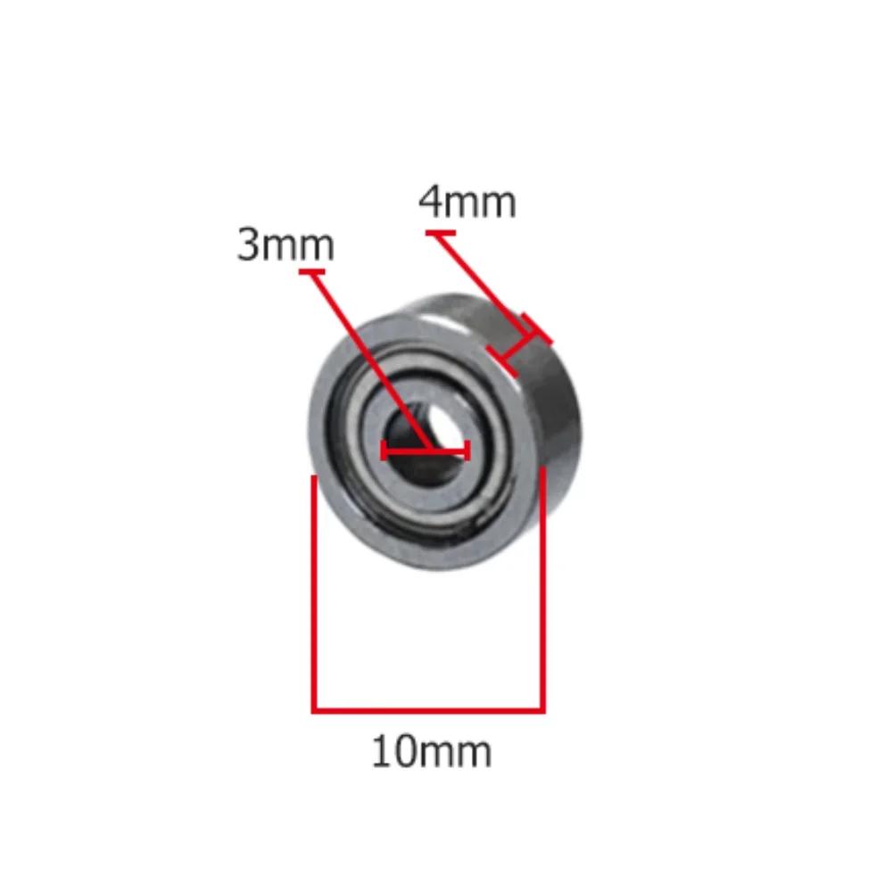 

10pcs Miniature Ball Bearings Heavy Load 607ZZ Metal Sealed Miniature Bearing 7x19x6mm Wear Resistant for Skateboard Scooter 10PCS