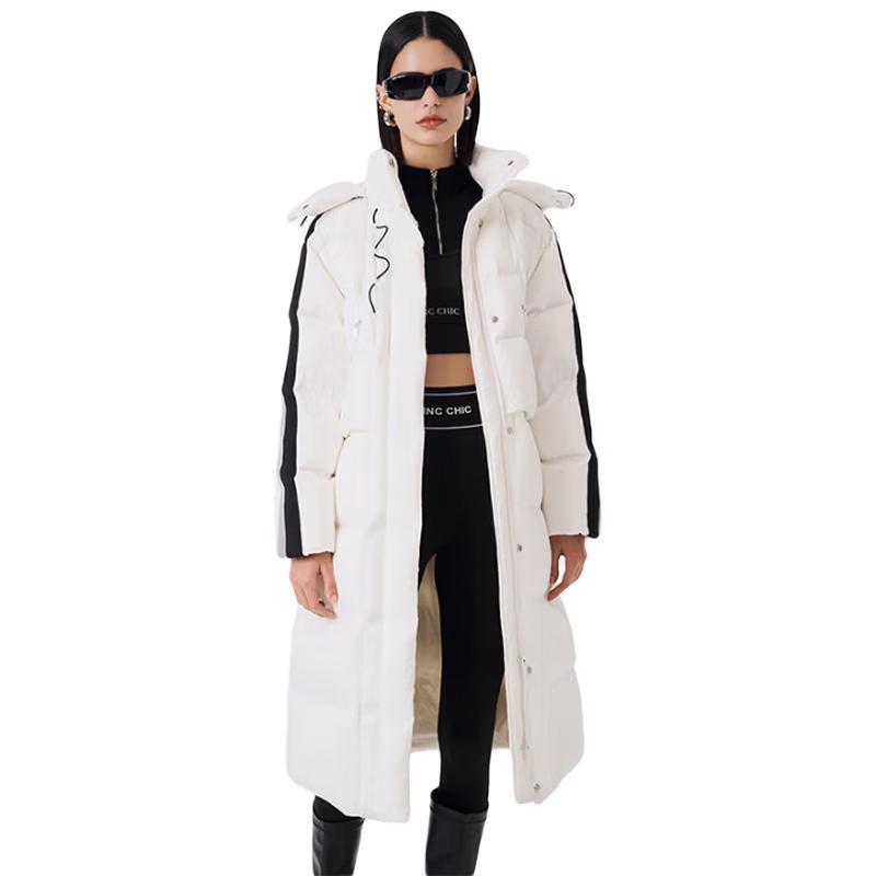 

Jinyujie Women s Trendy Thickened Long Goose Down Puffer Coat S