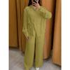 QICED Damen Mode Lässig Herbst Winter Langarm V-Ausschnitt Hosenanzüge