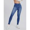 Hohe Taille Stretch Schlanke Passform Damen Denim Jegging Hosen Lässig Täglich