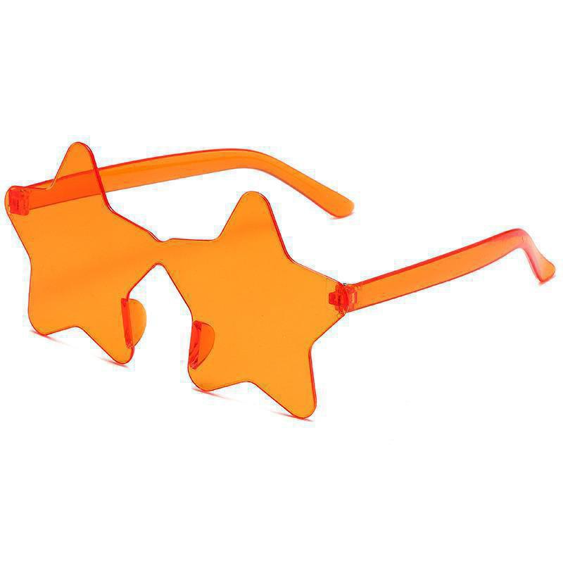 Flame Sunglasses - Trendy Frameless UV Protection Candy Color Shades for Dance Parties