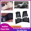 Car Floor Mat for Suzuki Alto HA25 A-Star Nissan Pixo 2009~2018 Leather Foot Inner Liner Waterproof Carpet Pad  Accessorie