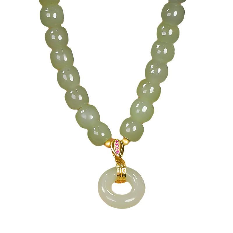 Ping An Double Happiness Buckle Bracelet: Chinese Style, Retro, Simple Elegant Women's Hand Jewelry.