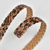 European and American Girls' Dress Decorative Belts, Personalized Leopard Print Trendy Niche, No Punch-punch Braided Belts for Women