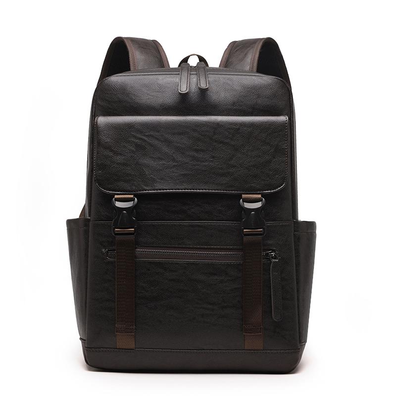 

Мужской ПУ рюкзак деловой компьютерный рюкзак большой емкости рюкзак для улицы студенческий школьный рюкзак коричневый