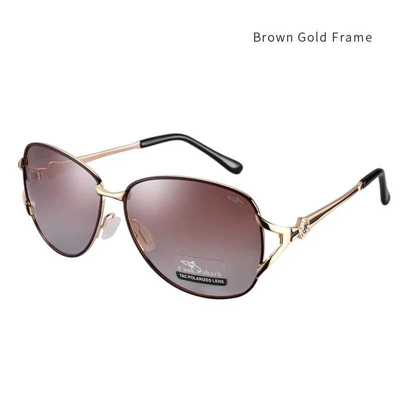 Cook shark new 2020 sunglasses ladies polarized sunglasses tide ultra light driver driving glasses classic