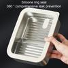 Heavy Duty Metal Storage Tins 304 Stainless Steel Food Containers with Glass Lids Leakproof Bento Lunch Box Leak Proof Kitchen Organizers Set,