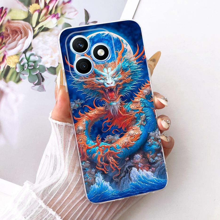For Honor X8d 4G Case Cool Fashion Painted Cover 6.77'' Soft Silicone Phone Case For Honor X8d X 8d HonorX8d 4G Back Cover Coque