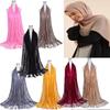 Women Girls Headwear Headscarf Luxury Head Scarves Hijab Shawl Scarf Hollow Tassel Scarf Head Wrap