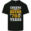 70th Birthday 70 Year Old Funny Alcohol Unisexs Light Cotton TShirt