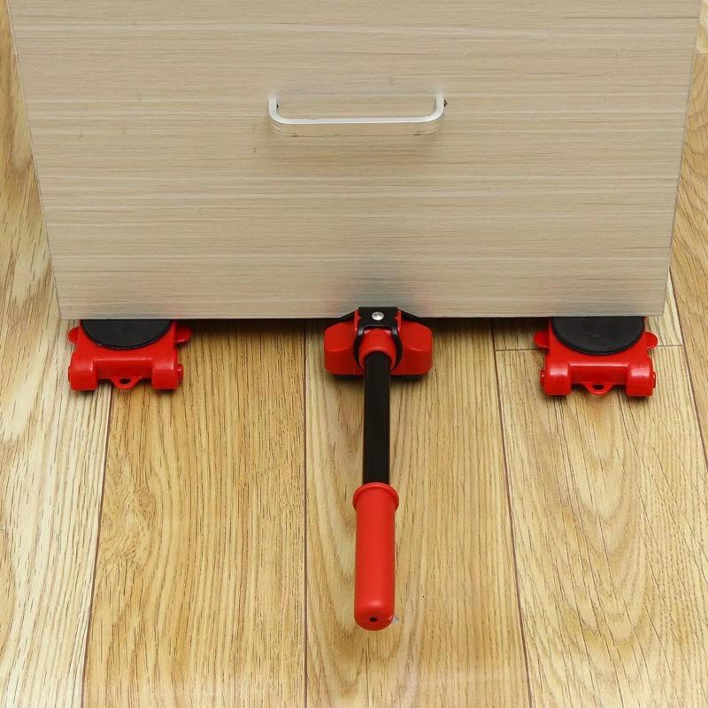 Heavy Furniture Mobile Transport Roller Set Disassembly Lifting Furniture Transport Mobile Wheel Roller Rod Manual Device Tool