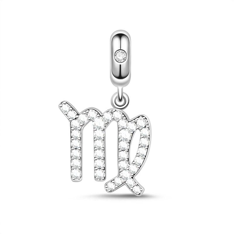 Neuer Kupferanhänger Zeichentrickserie der zwölf Tierkreiszeichen DIY feine Perle passend Original Anhänger Charms Armband für Frauen