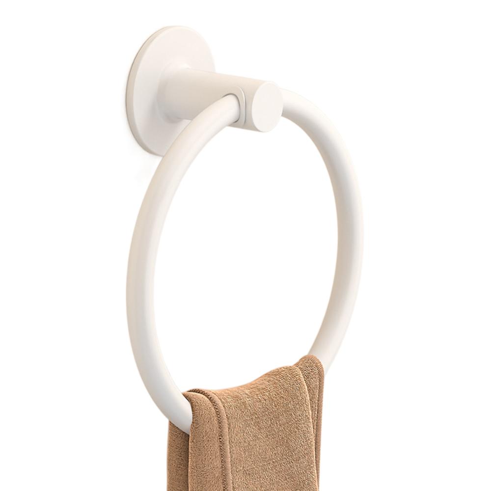 Save Space Towel Ring Hangers Wall Mounted Hand Towel Ring Modern Punch Free Towel Ring  Bathroom