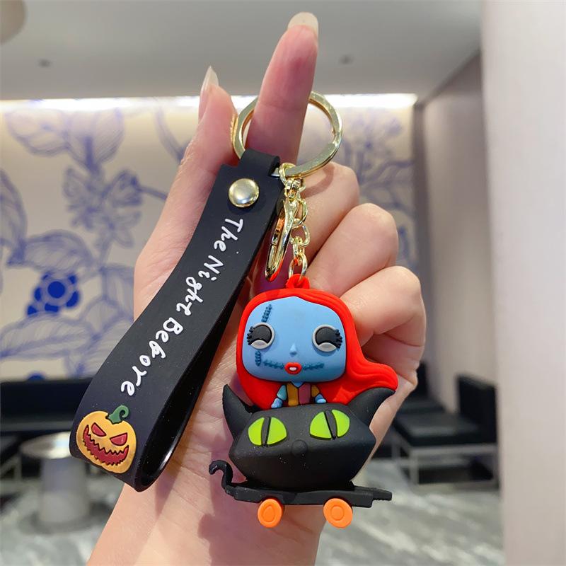 Creative Christmas Horror Night Cartoon Keychain Bag Pendant Children's Toy Doll Machine Car Pendant