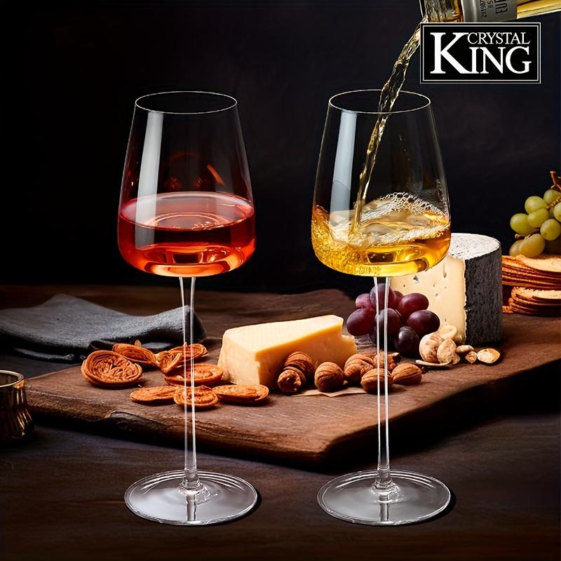 2pcs/set Lead-free Crystal Mushroom Red Wine Glass Creative Clear Red Wine Glass Cup Exquisite Wine Glass Classic Wine Glass Suitable For Home Parties